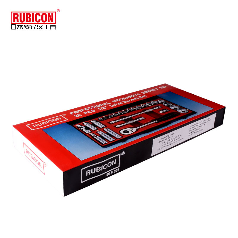 罗宾汉RUBICON公英制汽车汽修专业六角套筒工具套装RGS026 /054