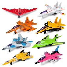 特价彩珀合金小飞机汽车玩具套装仿F22隐形战斗机模型口袋玩具车