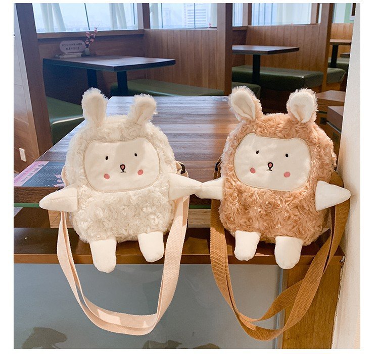 Teddy Soft Cute Little Sheep Shoulder Bag Cute Cartoon Girl Mobile Phone Bag display picture 19