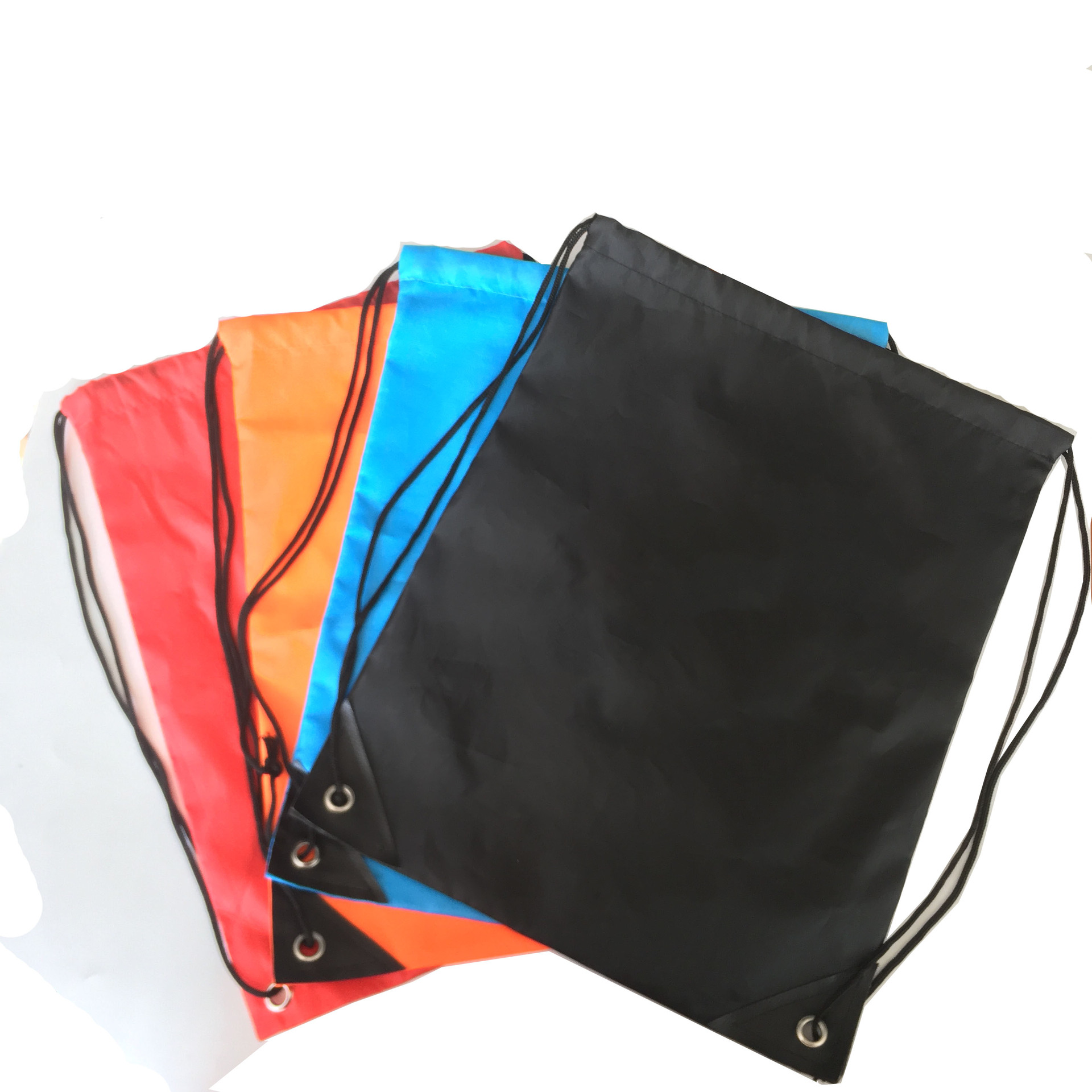 多色210D涤纶抽绳束口袋 广告尼龙牛津布束口背包 可定制logo布袋