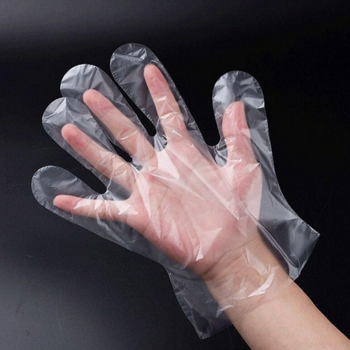 Disposable PE gloves plastic film thickened gloves transparent gloves