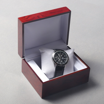 厂家直销单只装手表盒木质首饰包装盒方形腕表盒定制礼品盒|ru