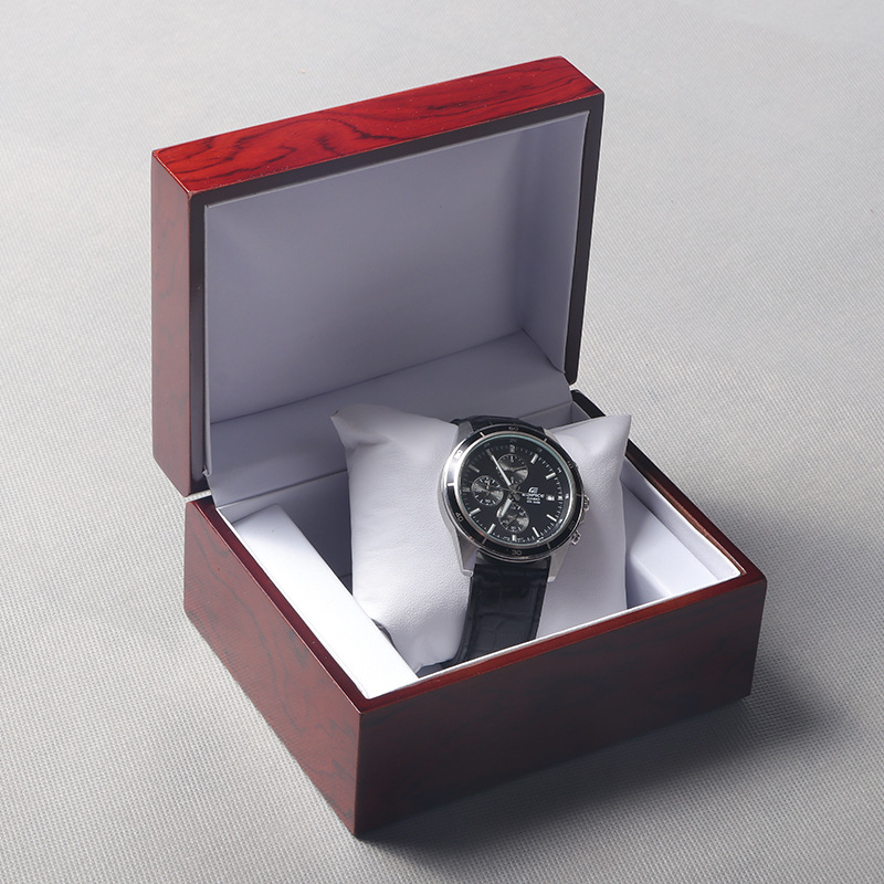 厂家直销单只装手表盒木质首饰包装盒方形腕表盒礼品盒