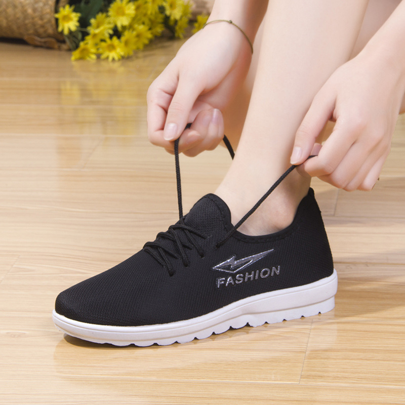 old age Walk with vigorous strides new pattern 2018 Spring Women's Shoes motion Casual shoes fashion Old Beijing cloth shoes On behalf of