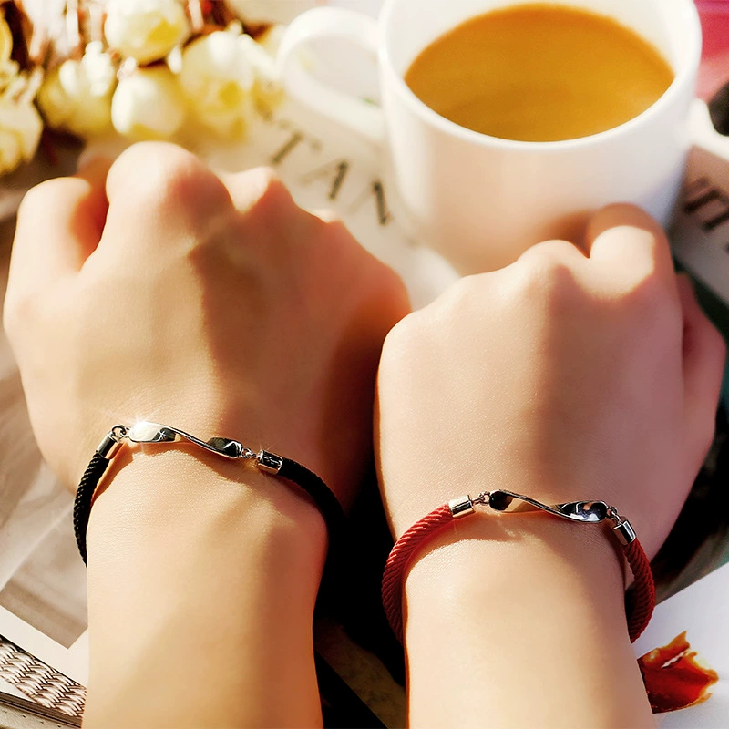 Bracelet for beloved, birthday charm for men and women, silver 925 sample, wholesale