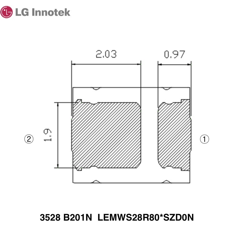 LG 3528 LED LEMWS28R80FSZD0N 6500K 80 0.2W