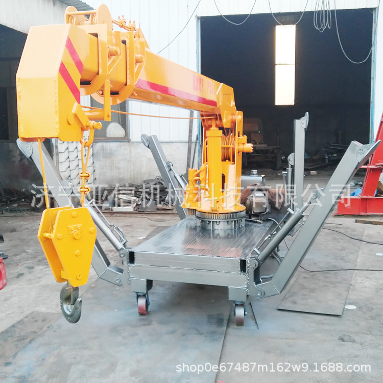 3吨建筑楼道移动小吊机 手推式液压吊 工厂出售移动起重机