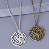 European and American hot -selling power game Targaryen fire dragon necklace ice and fire song manufacturers wholesale