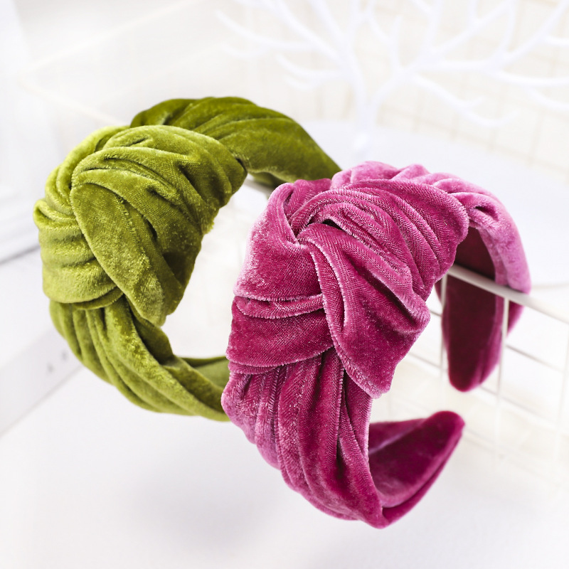 Women'S Gender Fashion Style Fashion Solid Color Flannel Hair Band 1 Piece