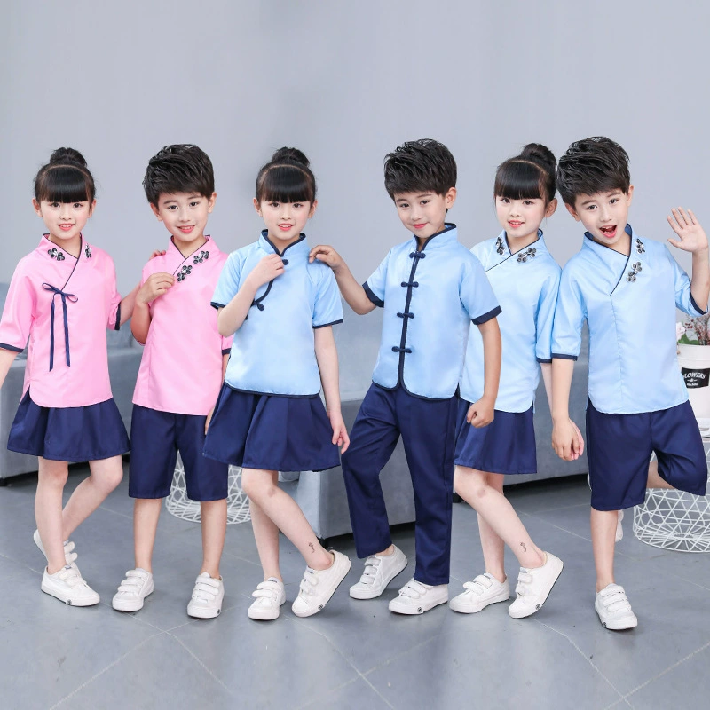 1 июня Детские костюмы Китайская Республика Стильные старинные костюмы Ханфу Хор для мальчиков и девочек Танцевальные костюмы Guoxue Костюмы для детского сада Костюмы для выступлений