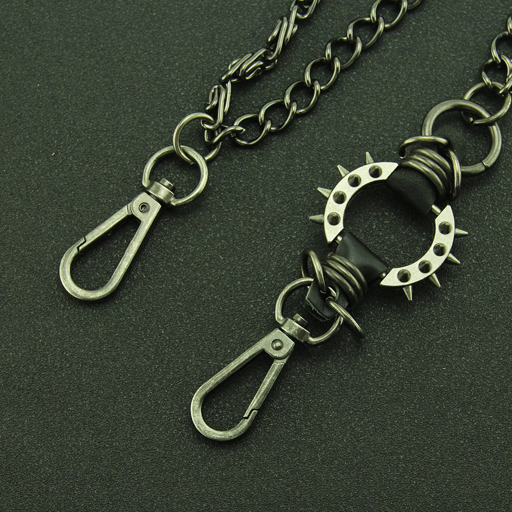 Hip-Hop Rapper Exaggerated Men's Waist Nightclub Clubbing Street Jeans Pants Chain Accessories_voghion.com