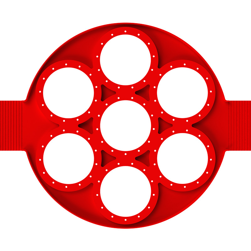 Simois宁波厂家食品级烘培工具早餐7七孔煎蛋器外贸模具现货BC
