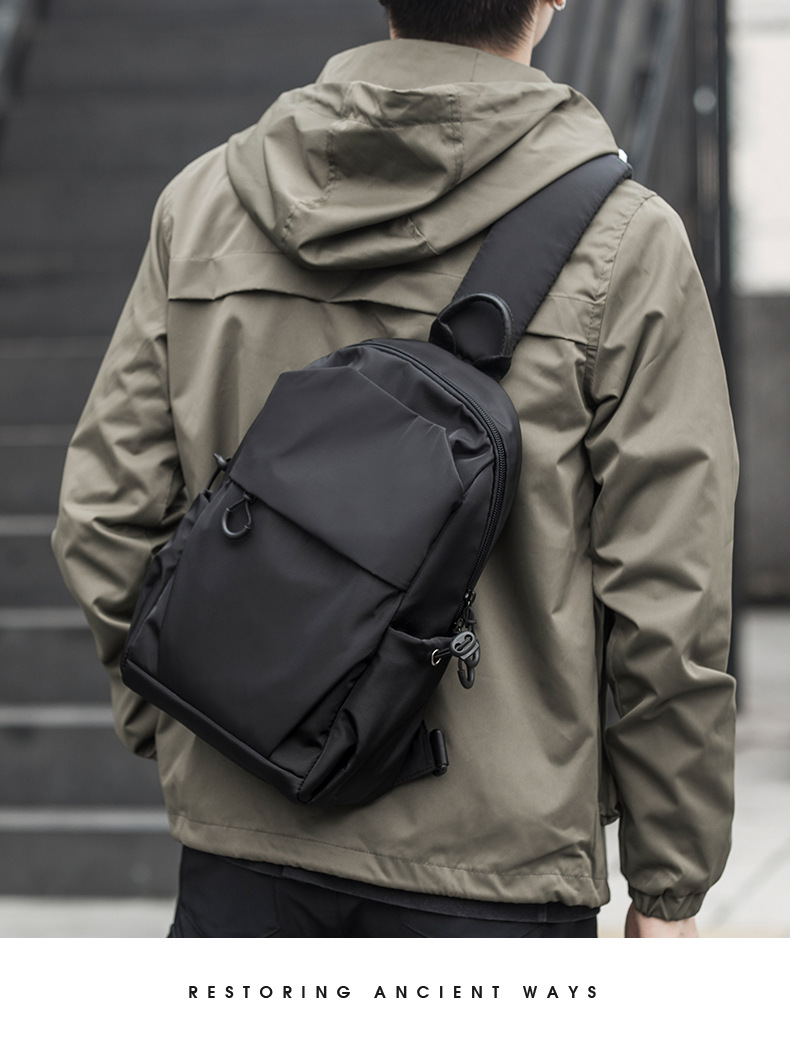 Bolso pecho hombre bandolera impermeable uso diario_voghion.com