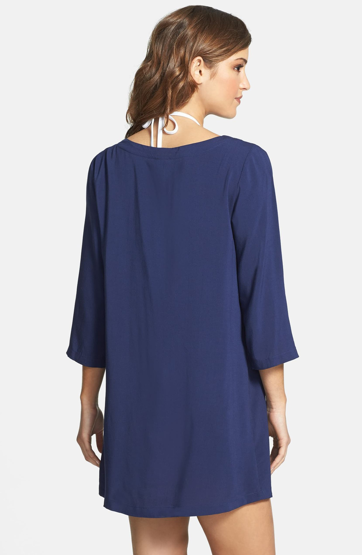 WOLFF Classy Chiffon Falten Strand Bikini Bluse - Image 3