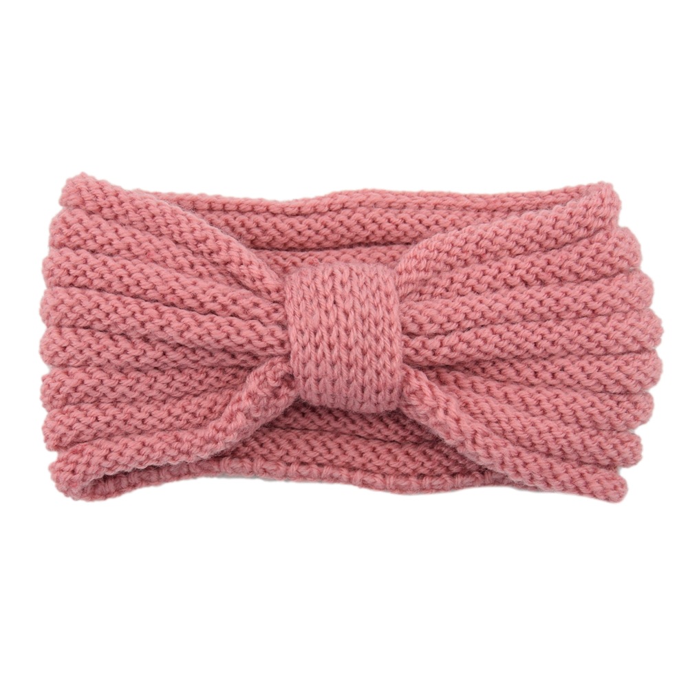 Knitted hairgrip with bow