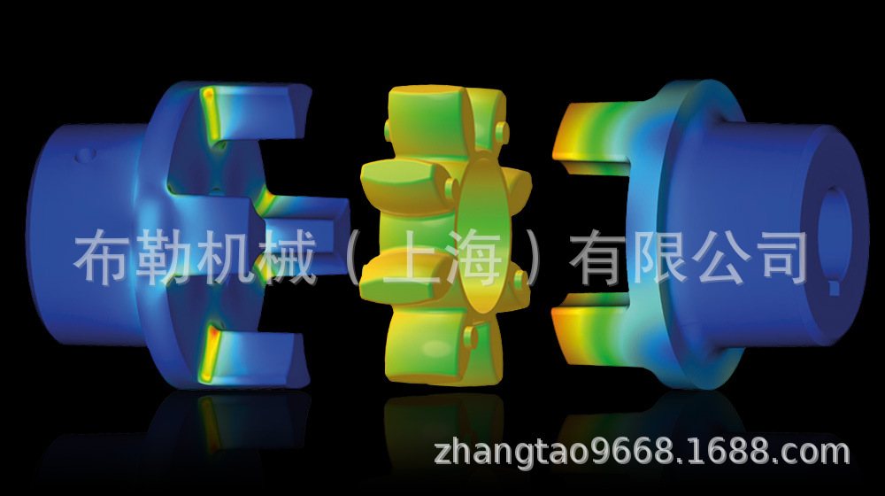 青岛梅花瓣/防震缓冲胶垫/弹性体数控机床联轴器 减震块 橡胶垫