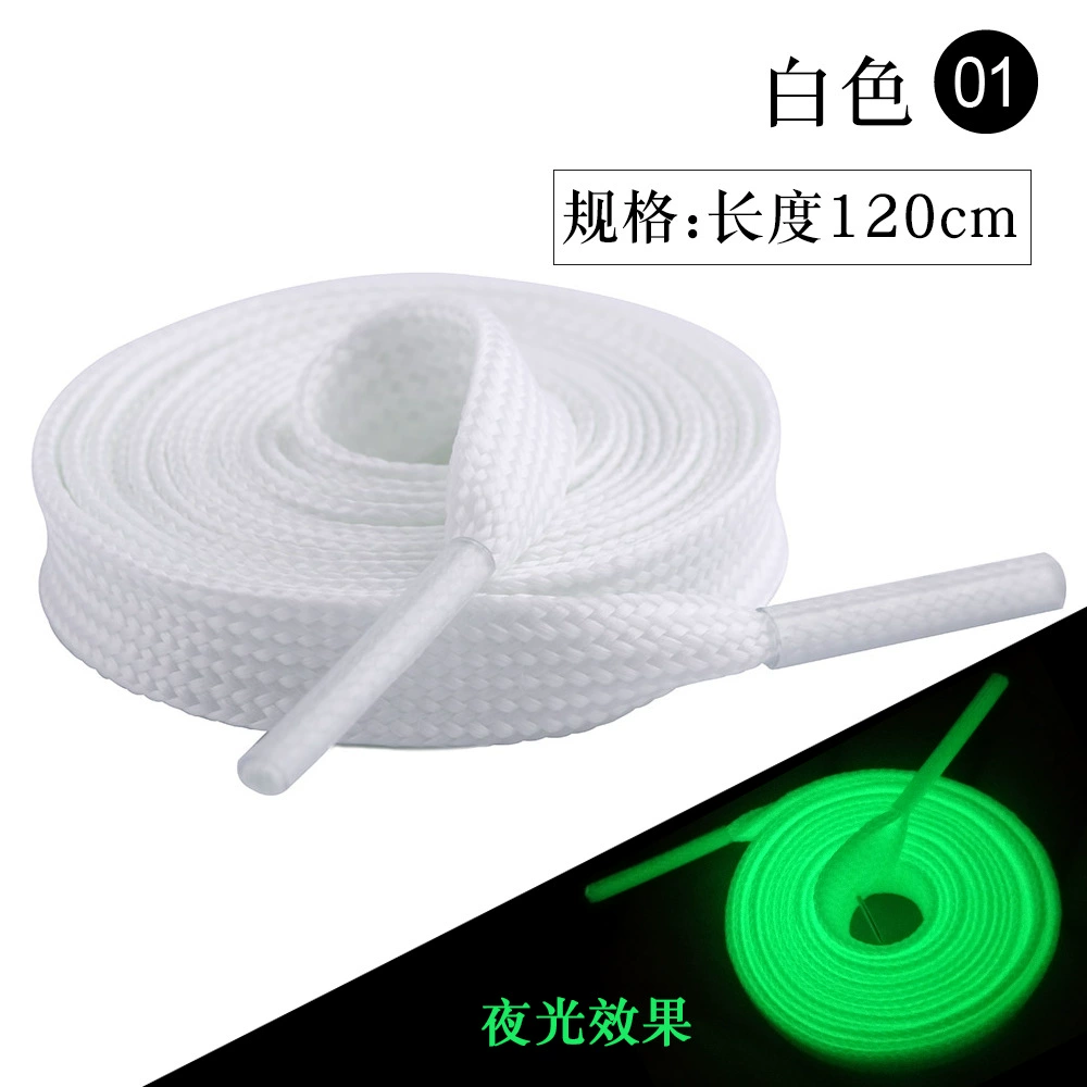 Glow-in-the-Dark Shoelaces, Fluorescent Trend, 50–120 cm, Multi-Color Fashion Laces