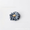 Cloth, hairgrip handmade from pearl, brooch, flowered