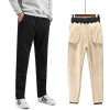 customized Sherpa sweatpants  leisure time Men's trousers wholesale Chaopai logo customized Heavy customized Plush