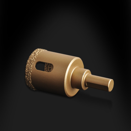 Brazed hole opener round handle hole opener diamond emery hole opener ceramic glass vitrified stone drill bit