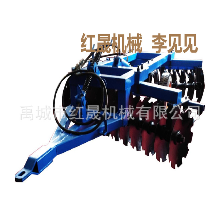 批发锰钢耙片圆盘耙 开荒灭茬折翼圆盘耙  耕副2.5米偏置重耙