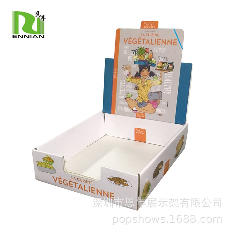 工厂直销含挂钩纸展架PDQ手机配件 耳机纸质桌面超市促销小座台