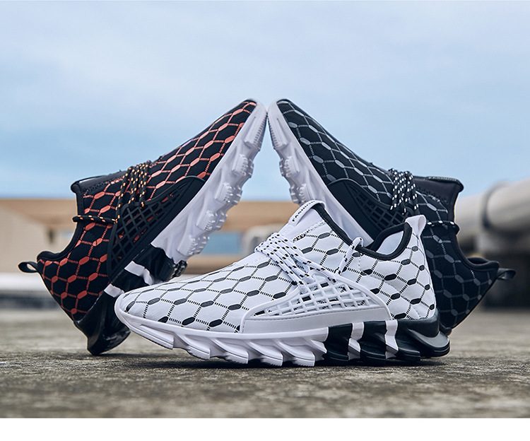 Scarpe da tennis Scarpe da basket Scarpe da ginnastica Tessuto sintetico Assorbimento degli urti Scarpe da ginnastica durevoli e traspiranti_voghion.com