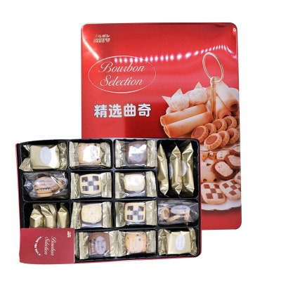Borel Dream selected Cookies Gift box packaging 306g Cookies Chicken rolls Zhu Xin biscuits Special purchases for the Spring Festival gift Quality packaging
