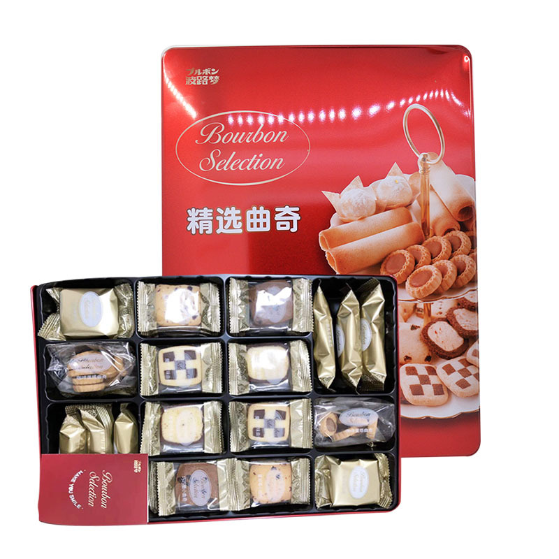Borel Dream selected Cookies Gift box packaging 306g Cookies Chicken rolls Zhu Xin biscuits Special purchases for the Spring Festival gift Quality packaging
