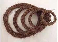 藤圈藤环 花店DIY手工门挂花艺花环 美式乡村圣诞节装饰裸圈干花