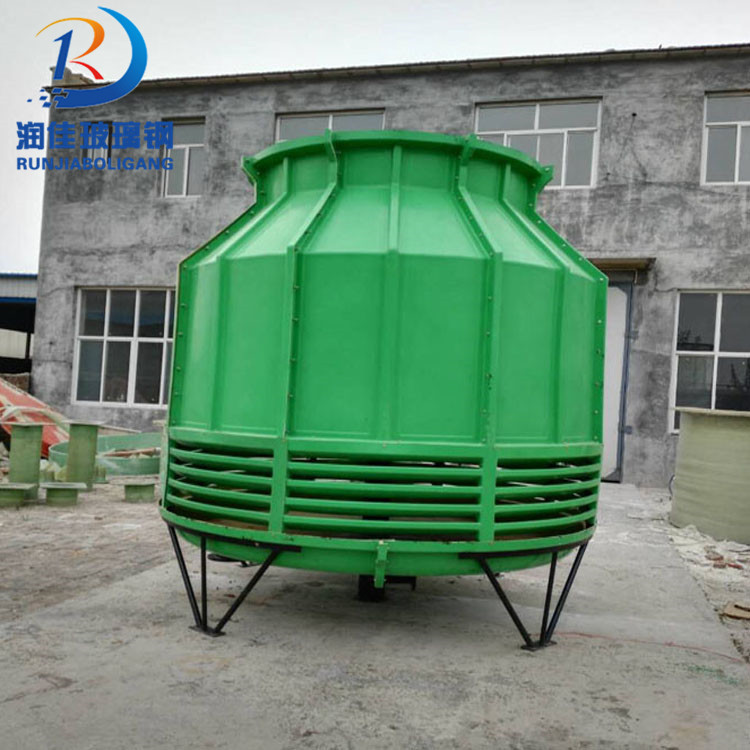 玻璃钢冷却塔 圆形水塔 玻璃钢冷却塔配件、百叶窗配件、