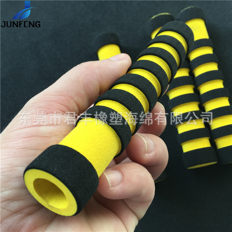 手机支架NBR高弹海绵防护套管 自拍杆nbr双色手把套丁腈橡胶握把