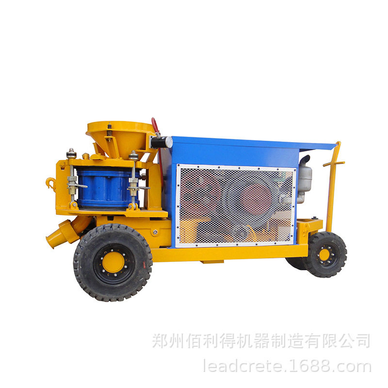 带轮式 移动方便大排量混凝土喷浆机电动 柴动 气动 9立方大排量