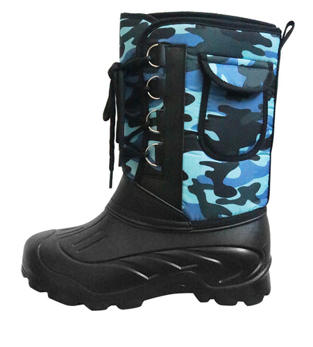 Snow boots for men in winter, warm and waterproof cotton shoes, non-slip fishing shoes, winter fishing boots, sea fishing boots, ice fishing shoes, rock fishing shoes and boots