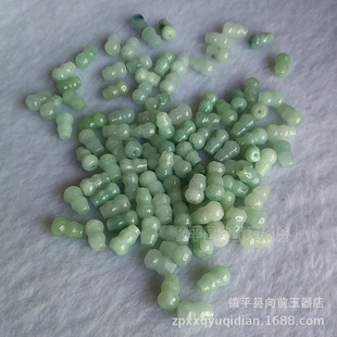 Myanmar jade small gourd loose beads DIY jewelry accessories necklace bracelet waist chain parts manufacturer wholesale