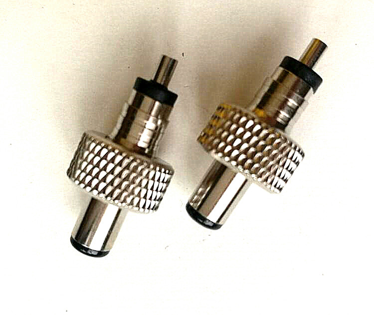 供应5521和5525带螺帽插头   螺帽宽4.0和6.5mm    dc螺纹插头