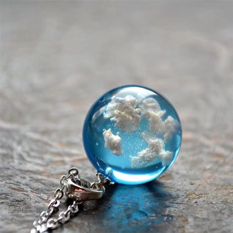 Japanese Style Clouds Resin Handmade Unisex Pendant Necklace 1 Piece display picture 8