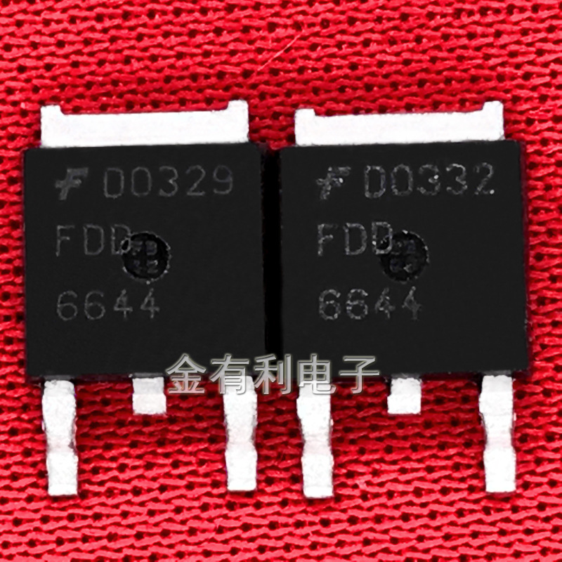 拆机FDD6644  66A 35V TO-252贴片 N沟道 MOS场效应管