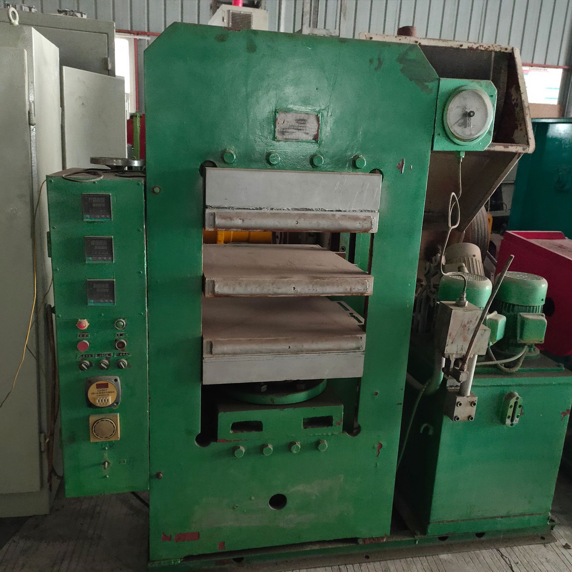 直供XLB-D500*500*2立式平板硫化机硫化机框架油压机二手