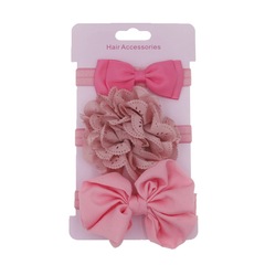 New Children's Butterfly Bow Headband Hair Accessory Set of Three Baby Headwear Headband Card Set