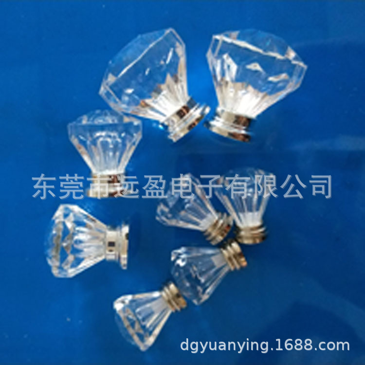 抽屉拉手首饰盒拉手提手装饰拉手透明钻石抽屉把手展柜抽屉门把手