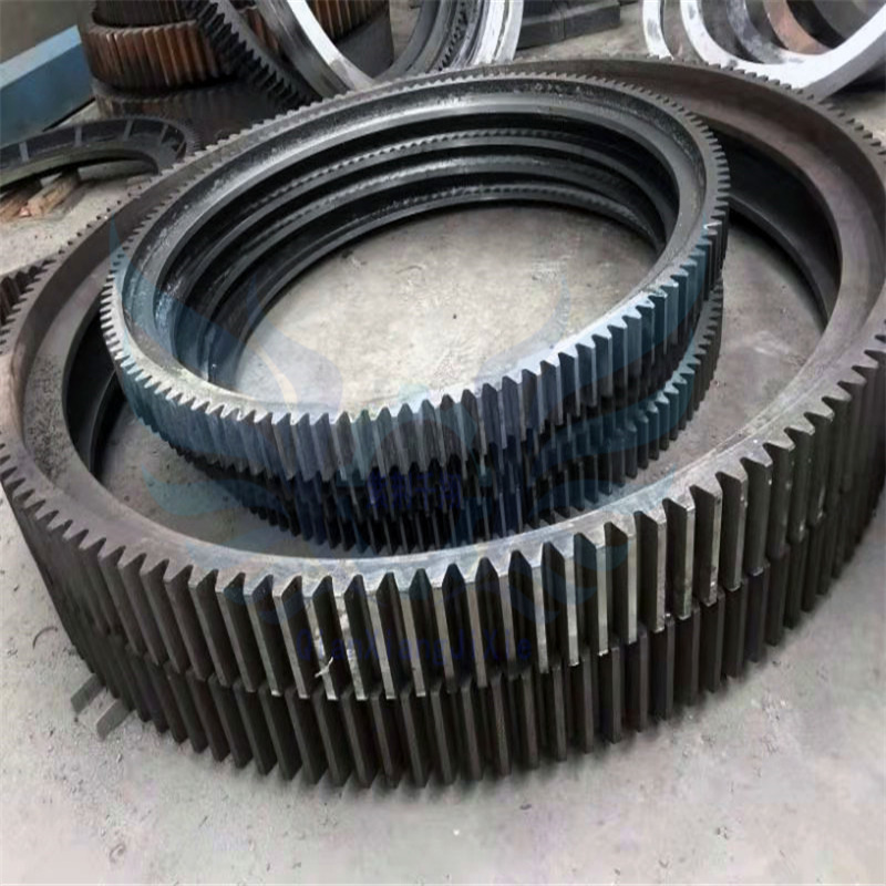 来图配制大中小型工业转筒烘干机零件轮带托辊 球磨机耐磨齿轮