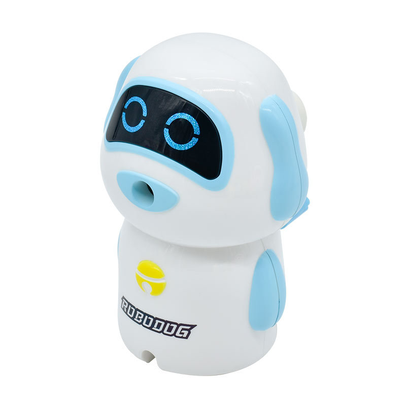 OEM personalizado 7801 robot perro sacapuntas creativo sacapuntas lindo sacapuntas automático sacapuntas sacapuntas