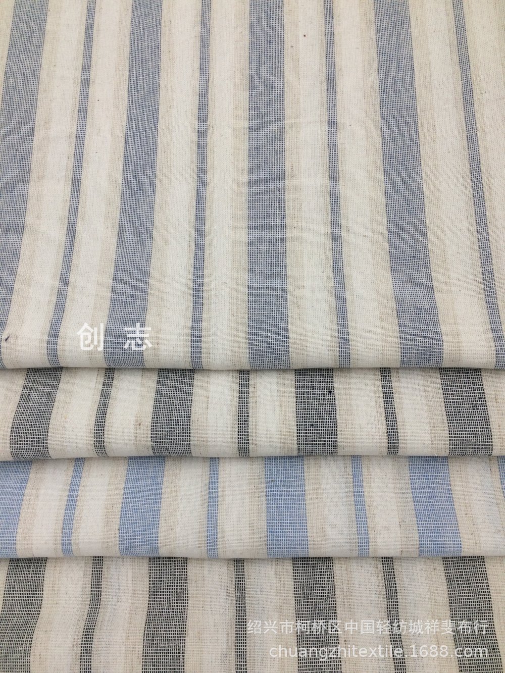 米通竖条子女装衬衫面料暗纹条纹裤装春夏款淘现货绍兴织布厂先染