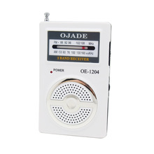 廠家批發做LOGO.收音機便攜式 迷你AM/FM外貿禮品促銷款OE-1204