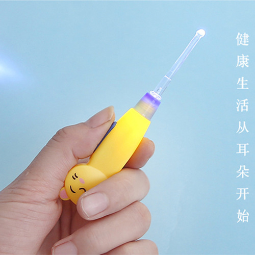 Children's luminous ear scoop baby's earwax digger with light ear picking tool cleaning ear scoop mixed color