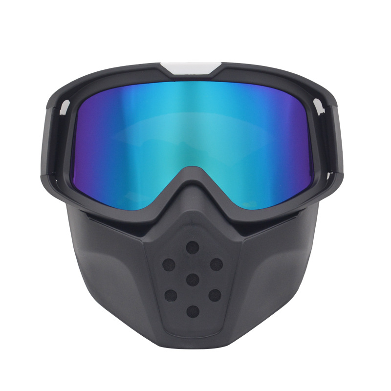 Vējstikla sejas aizsargs, bezceļu motocikla Harley ķivere, brilles, taktiskās aizsargbrilles, braukšanas aizsargbrilles_voghion.com
