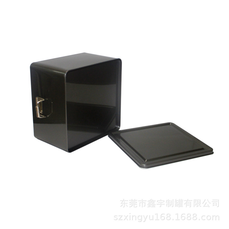 Caja de hierro cuadrada de té caja de hierro