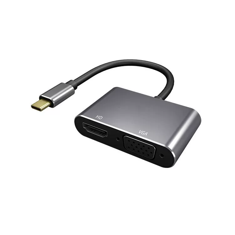 Подходящий кабель-адаптер USB-C двухсторонний Type-C к HDMI VGA HDMI высокого разрешения USB 3