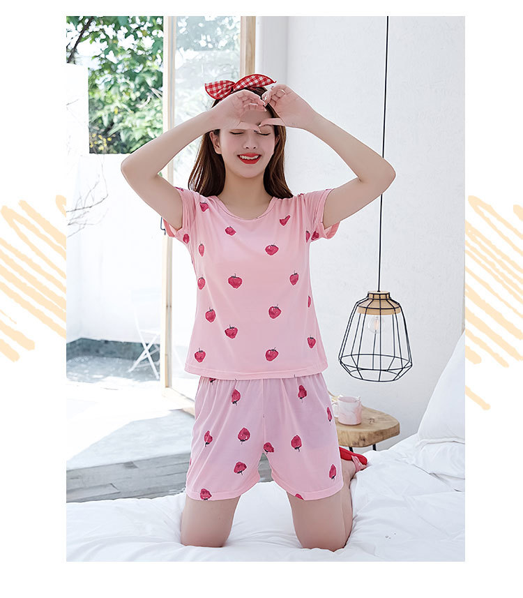 S粉色草莓短袖 (10)